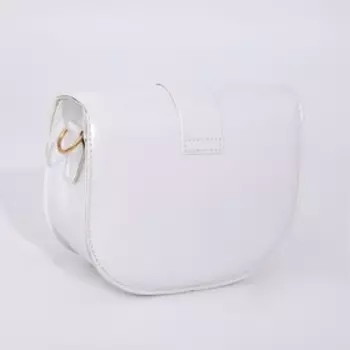 Сумка женская на магните, цвет белый