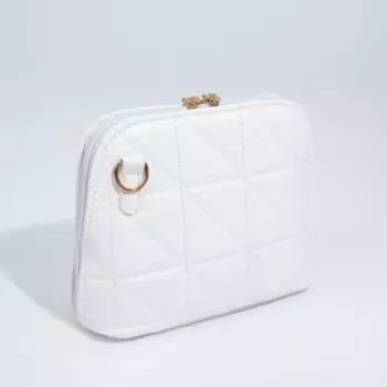 Сумка кросс-боди на молнии, цвет белый