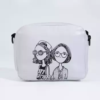 Сумка кросс-боди на молнии, цвет белый