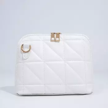 Сумка кросс-боди на молнии, цвет белый