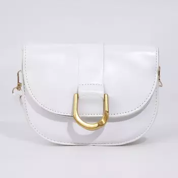 Сумка женская на магните, цвет белый
