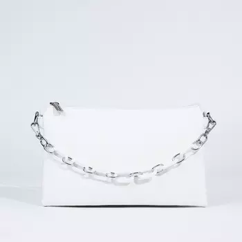 Сумка женская кросс-боди на молнии, 25715 см, однотонная, белый