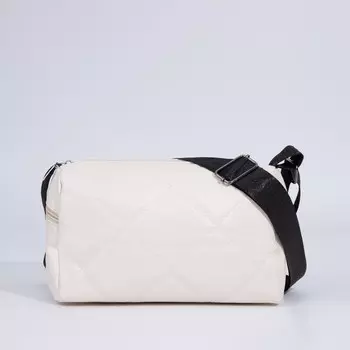 Сумка женская на молнии, цвет белый