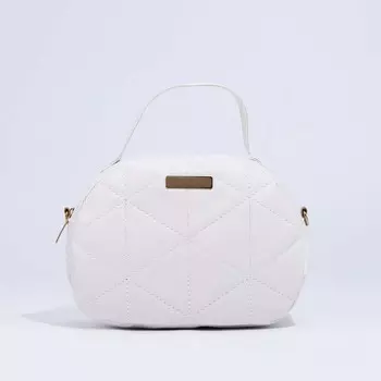 Сумка кросс-боди на молнии, цвет белый