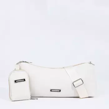 Сумка женская кросс-боди на молнии, 31713 см, белая