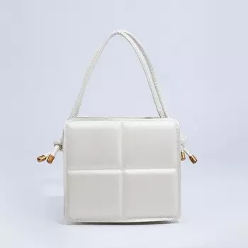 Сумка женская тоут на молнии, 196.517 см, белая