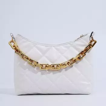 Сумка женская кросс-боди на молнии, 241019 см, белая