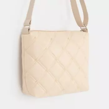 Кросс-боди на молнии, цвет бежевый