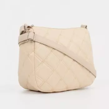 Сумка кросс-боди на молнии, цвет бежевый