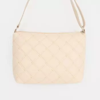 Кросс-боди на молнии, цвет бежевый