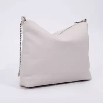 Сумка женская на молнии, цвет бежевый