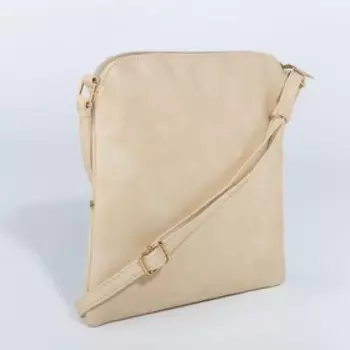 Сумка женская на молнии, цвет бежевый