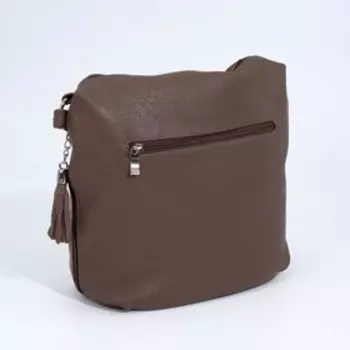 Сумка кросс-боди на молнии, цвет бежевый