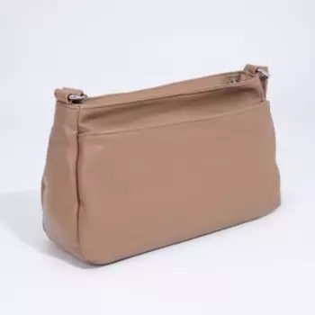 Сумка кросс-боди на молнии, цвет бежевый