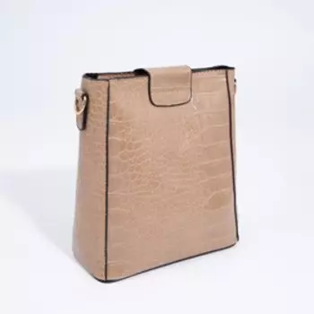 Сумка кросс-боди на молнии, цвет бежевый