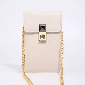 Сумка кросс-боди на молнии, цвет бежевый