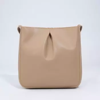 Сумка женская на молнии, цвет бежевый