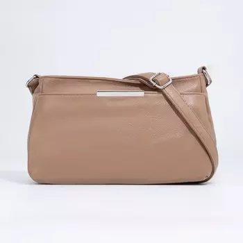 Сумка кросс-боди на молнии, цвет бежевый