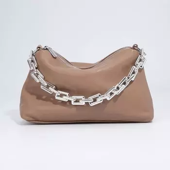 Сумка кросс-боди на молнии, цвет бежевый