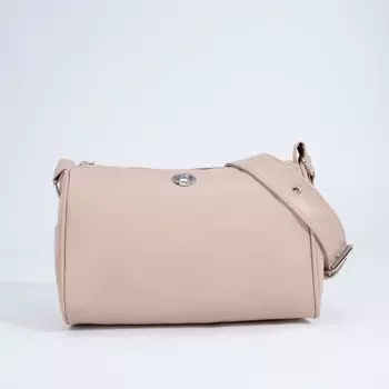 Сумка женская на молнии, цвет бежевый