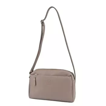 Сумка кросс-боди на молнии, цвет бежевый