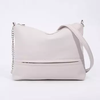 Сумка женская на молнии, цвет бежевый