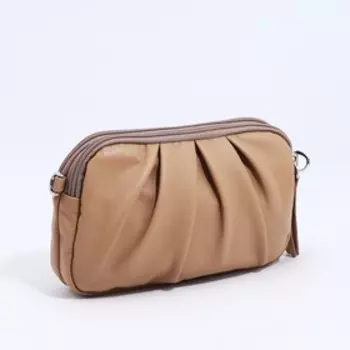 Сумка кросс-боди на молнии, цвет бежевый