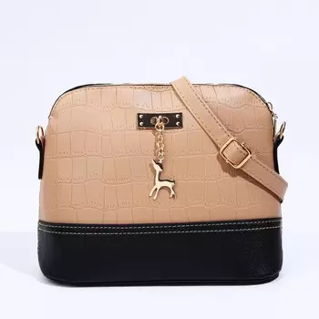 Сумка женская кросс-боди на молнии, 239.518 см, бежевая