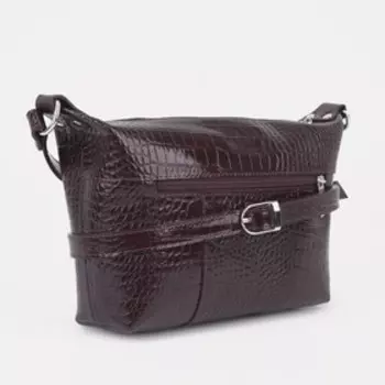 Сумка кросс-боди на молнии, цвет бордовый