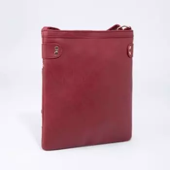 Сумка кросс-боди на молнии, цвет бордовый