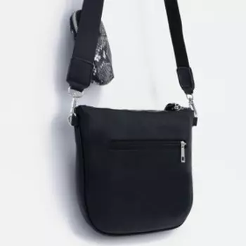Сумка кросс-боди на молнии, цвет чёрный