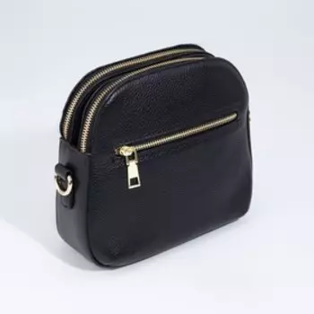 Сумка кросс-боди на молнии, цвет чёрный
