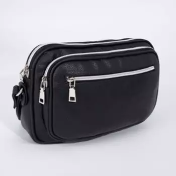 Сумка кросс-боди на молнии, цвет чёрный