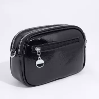 Сумка кросс-боди на молнии, цвет чёрный