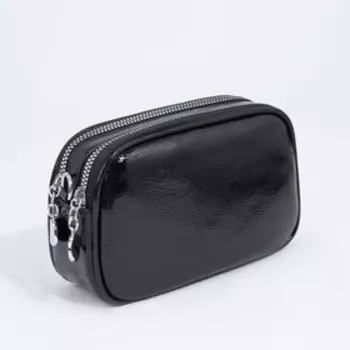 Сумка кросс-боди на молнии, цвет чёрный