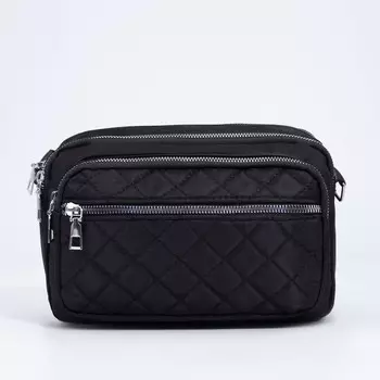 Сумка кросс-боди на молнии, цвет чёрный