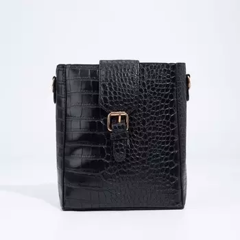 Сумка кросс-боди на молнии, цвет чёрный