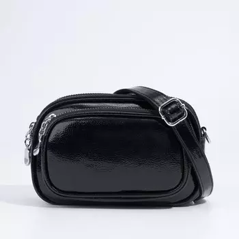 Сумка кросс-боди на молнии, цвет чёрный