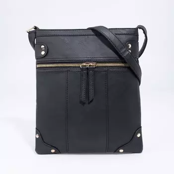 Сумка кросс-боди на молнии, цвет чёрный