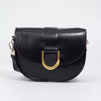 Сумка женская на магните, цвет чёрный