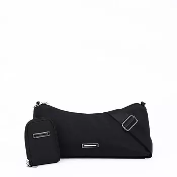 Сумка женская кросс-боди на молнии, 31713 см, чёрная