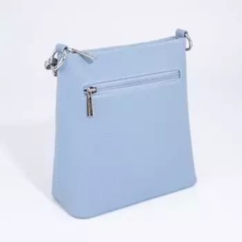 Сумка кросс-боди на молнии, цвет голубой