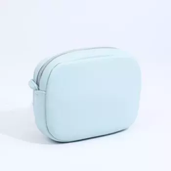 Сумка кросс-боди на молнии, цвет голубой