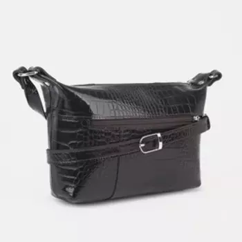 Сумка кросс-боди на молнии, цвет коричневый