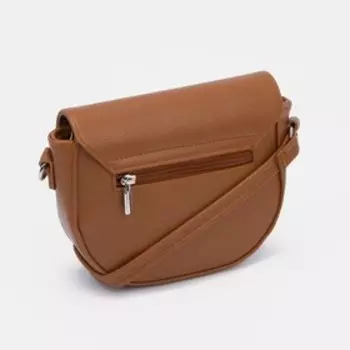 Сумка-мессенджер на клапане, цвет рыжий