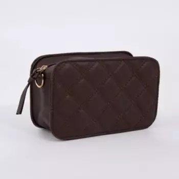 Сумка женская кросс-боди на молнии, 18711 см, коричневая