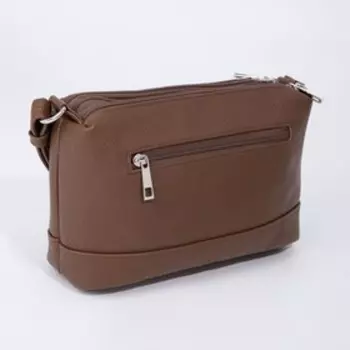 Сумка кросс-боди на молнии, цвет коричневый