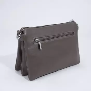 Сумка кросс-боди на молнии, цвет коричневый