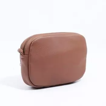 Сумка кросс-боди на молнии, цвет коричневый