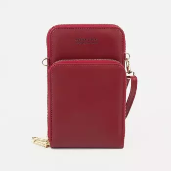 Сумка кросс-боди на молнии, цвет красный